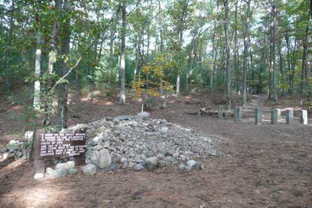 Site of Thoreaus one-room house on Walden Pond