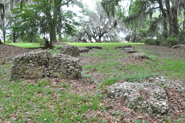 Figure 11: Tabby foundation ruins, Fort King George, Darien, GA.