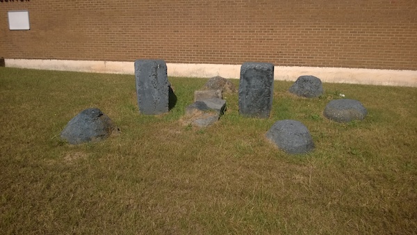 Figure 19: Beverly Buchanan, Unity Stones, concrete and black granite, 1983.
