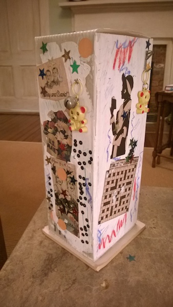 Figure 4: Beverly Buchanan, Untitled, board, collage, sequins, stickers, and plastic and metal elements.
